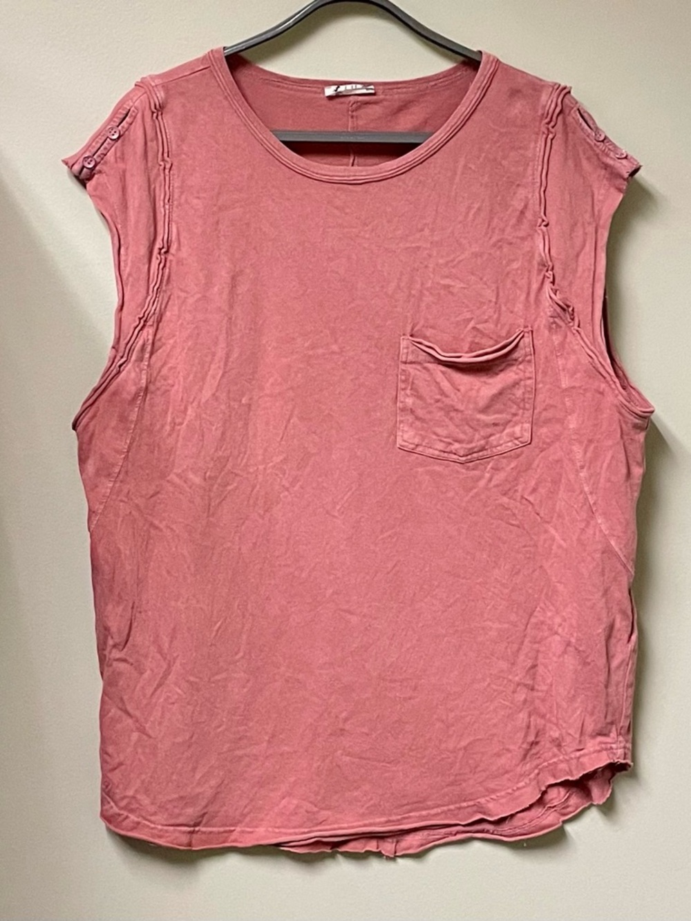 Free People- Cotton Oversized Tank- Size XS- Gently used